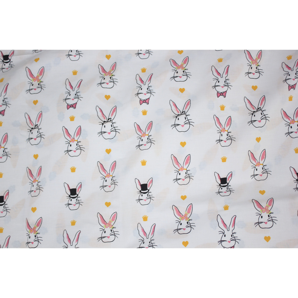 Постільна білизна MirSon Бязь 17-0529 Bunnies white Двоспальний (2200003674019) - зображення 6