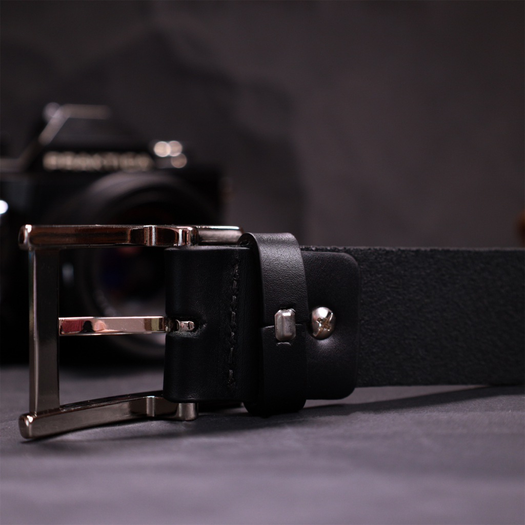 Ремінь Grande Pelle Брючний з натуральної шкіри Чорний (11689) - зображення 9