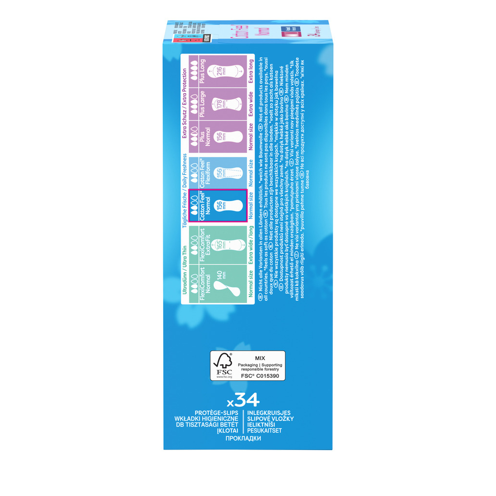 Щоденні прокладки Carefree Cotton Fresh 34 шт. (3574661064307/3574661565071/8002110312365) - изображение 2