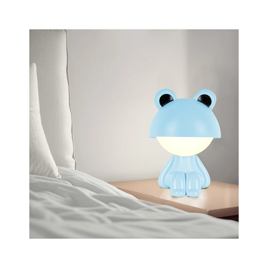 Нічник Kite Світильник LED з акумулятором Cute Froggy, блакитний (K25-316-3-3) - зображення 5