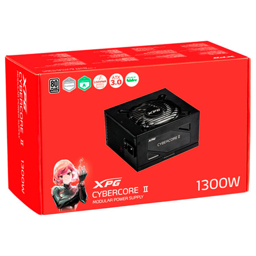 Блок живлення ADATA 1300W (CYBERCOREII1300P-BKCEU) - зображення 6