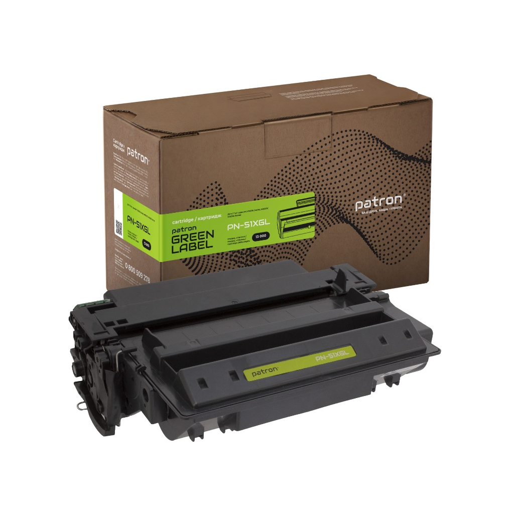 Картридж Patron HP 51X (Q7551X) Green Label (PN-51XGL) - зображення 1