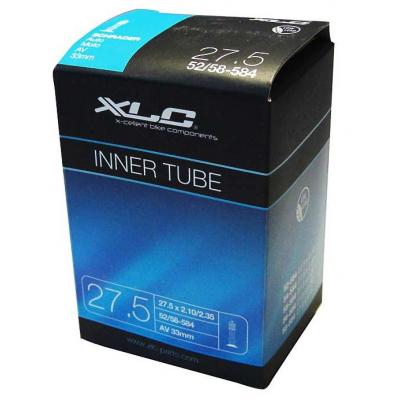 Велосипедна камера XLC 27.5"x2.1-2.35 (52/58-584) AV 35mm (2508270200) - зображення 1