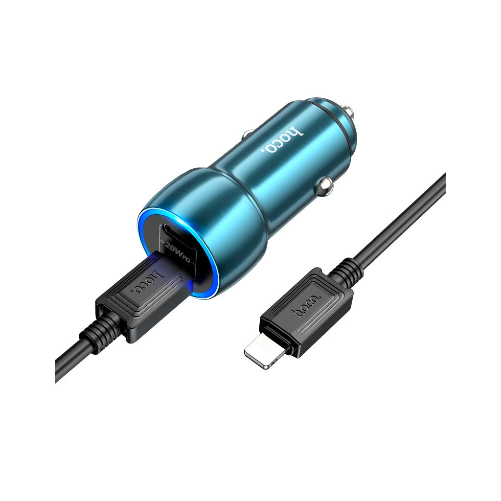 Зарядний пристрій HOCO Z48 Tough Type-С/Type-C Sapphire Blue (6931474795021) - изображение 2
