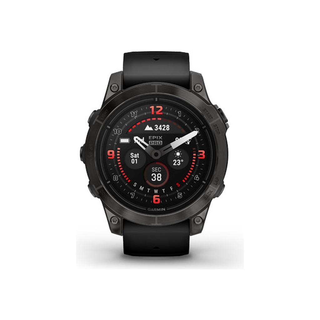 Смарт-годинник Garmin EPIX PRO (g2), 47, Saph, CrbnGryDLC Ti, Black, GPS (010-02803-11) - зображення 2