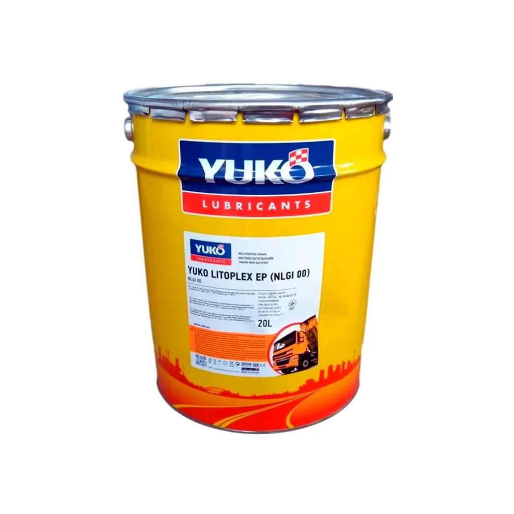 Мастило автомобільне Yuko LITOPLEX ЕР2 (NLGI 2) 17кг синій (4820070244595) - зображення 1