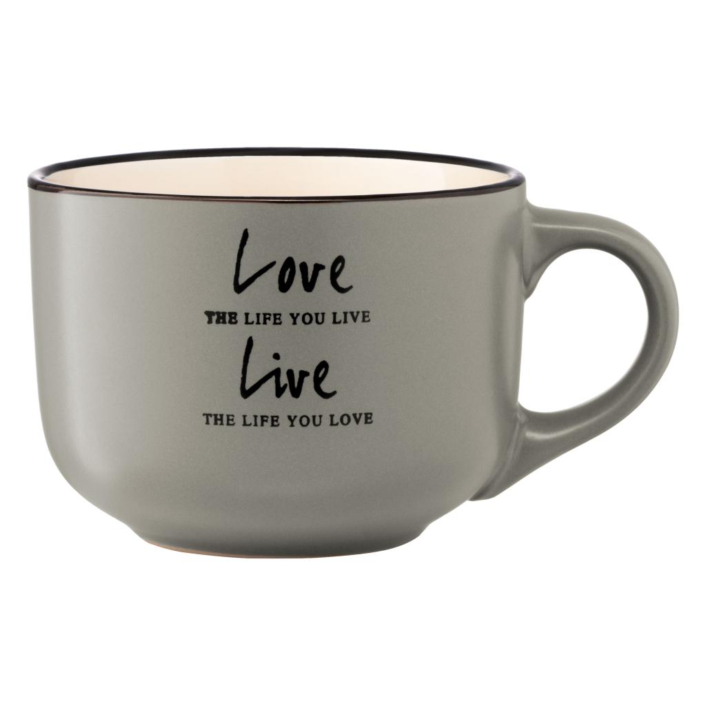 Чашка Ardesto Way of Life 550 мл Grey (AR3478GR) - зображення 3