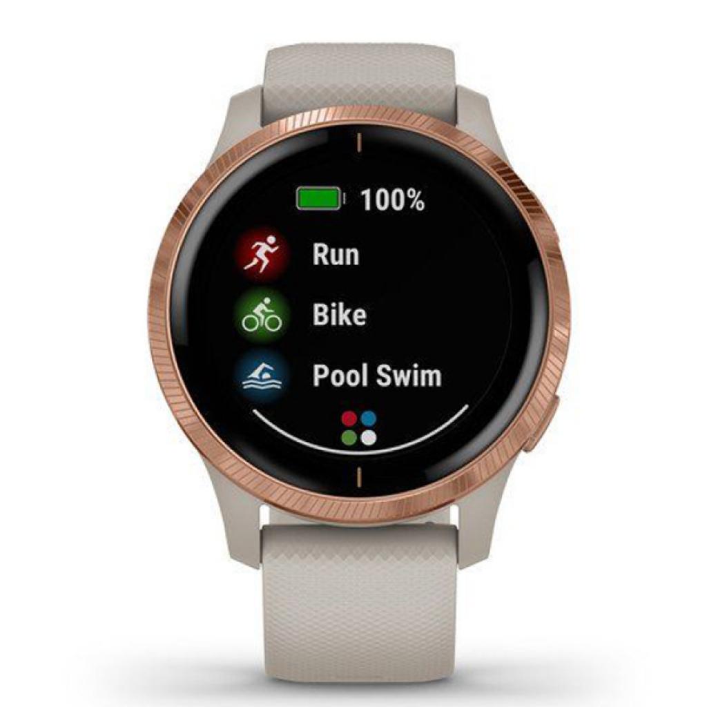 Смарт-годинник Garmin Venu, Light Sand/Rose Gold (010-02173-23) - зображення 6