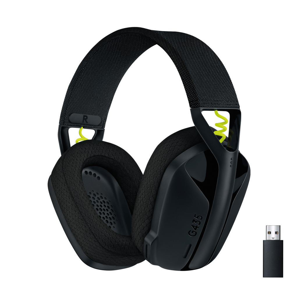 Навушники Logitech G435 Lightspeed Wireless Gaming Headset Black (981-001050) - зображення 1