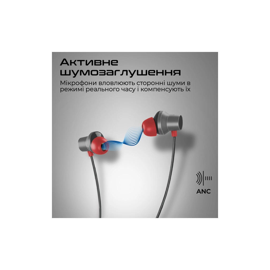 Навушники Promate ANC Velcon Black (velcon.black) - зображення 3