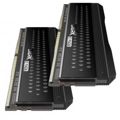 Модуль пам'яті для комп'ютера DDR4 16GB (2x8GB) 3200 MHz Dark Pro Black/Gray Team (TDPGD416G3200HC14ADC01) - зображення 3