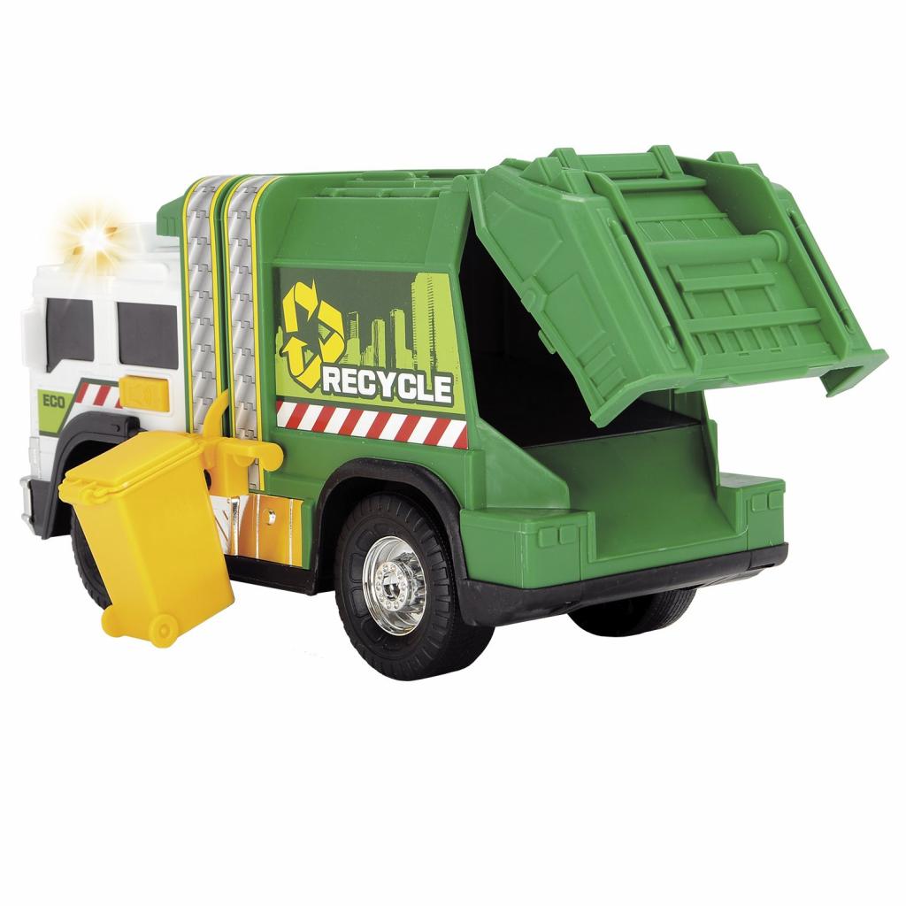 Спецтехніка Dickie Toys Сміттєвоз з баком зі світловими та звуковими ефектами (3306006) - зображення 5