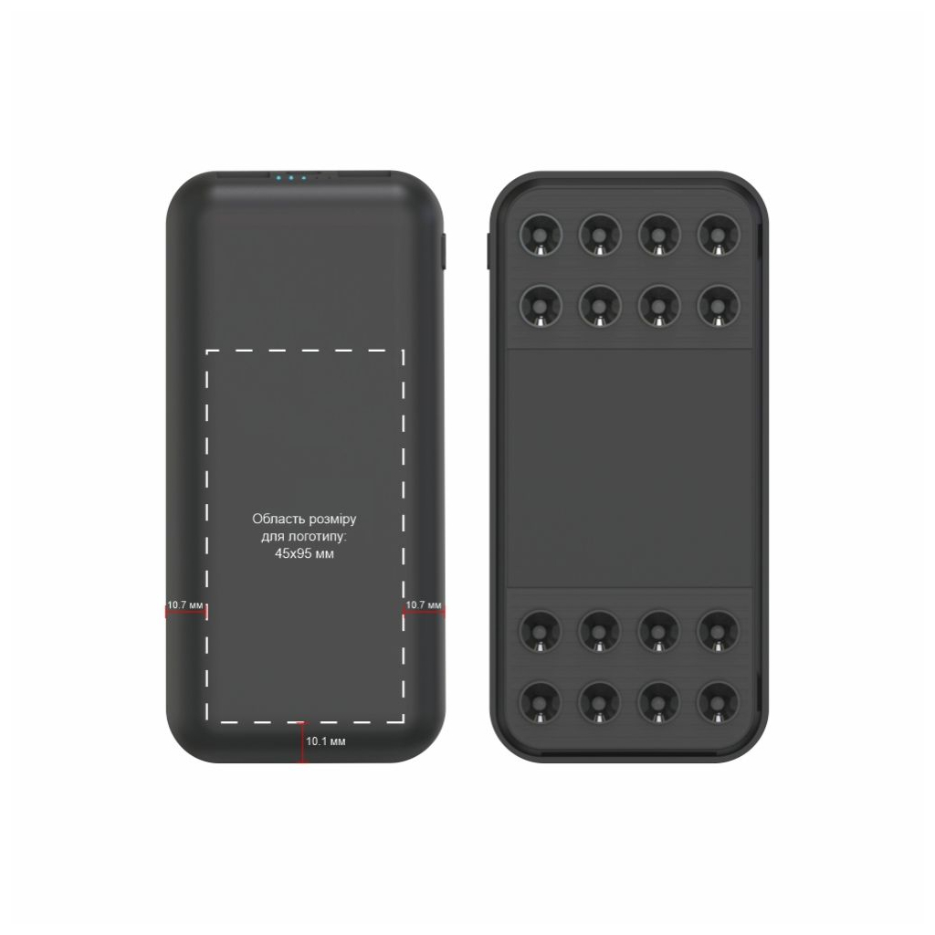 Батарея універсальна TheGeneral 10000mah ChargeMate, PD/QC/22.5W, wireless charging 15W (40010919-01) - зображення 7