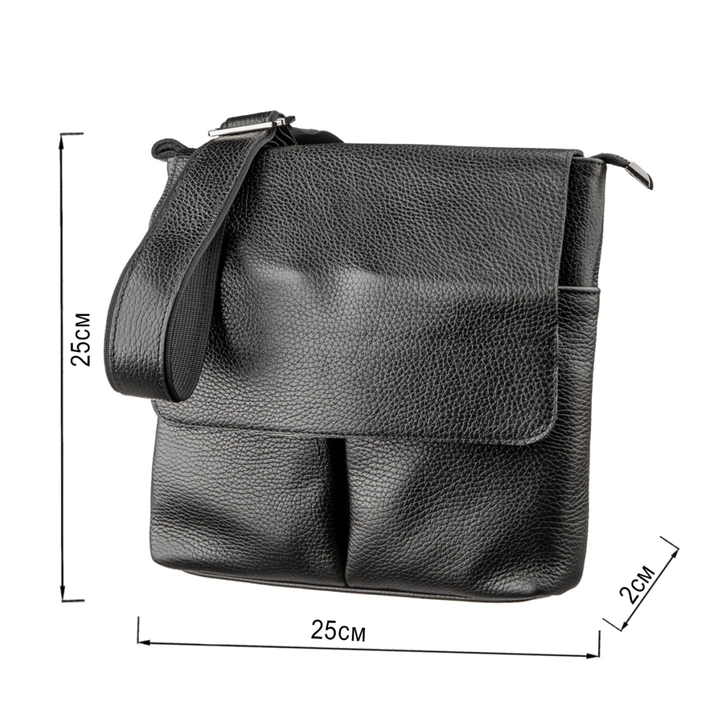 Сумка Shvigel З натуральної шкіри Чорна (11157) - зображення 3