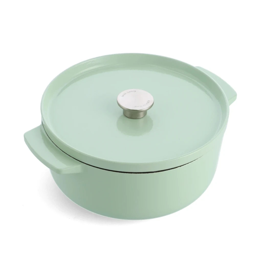 Каструля KitchenAid чавунна з кришкою 5,2 л Фісташкова (CC007434-001) - зображення 1