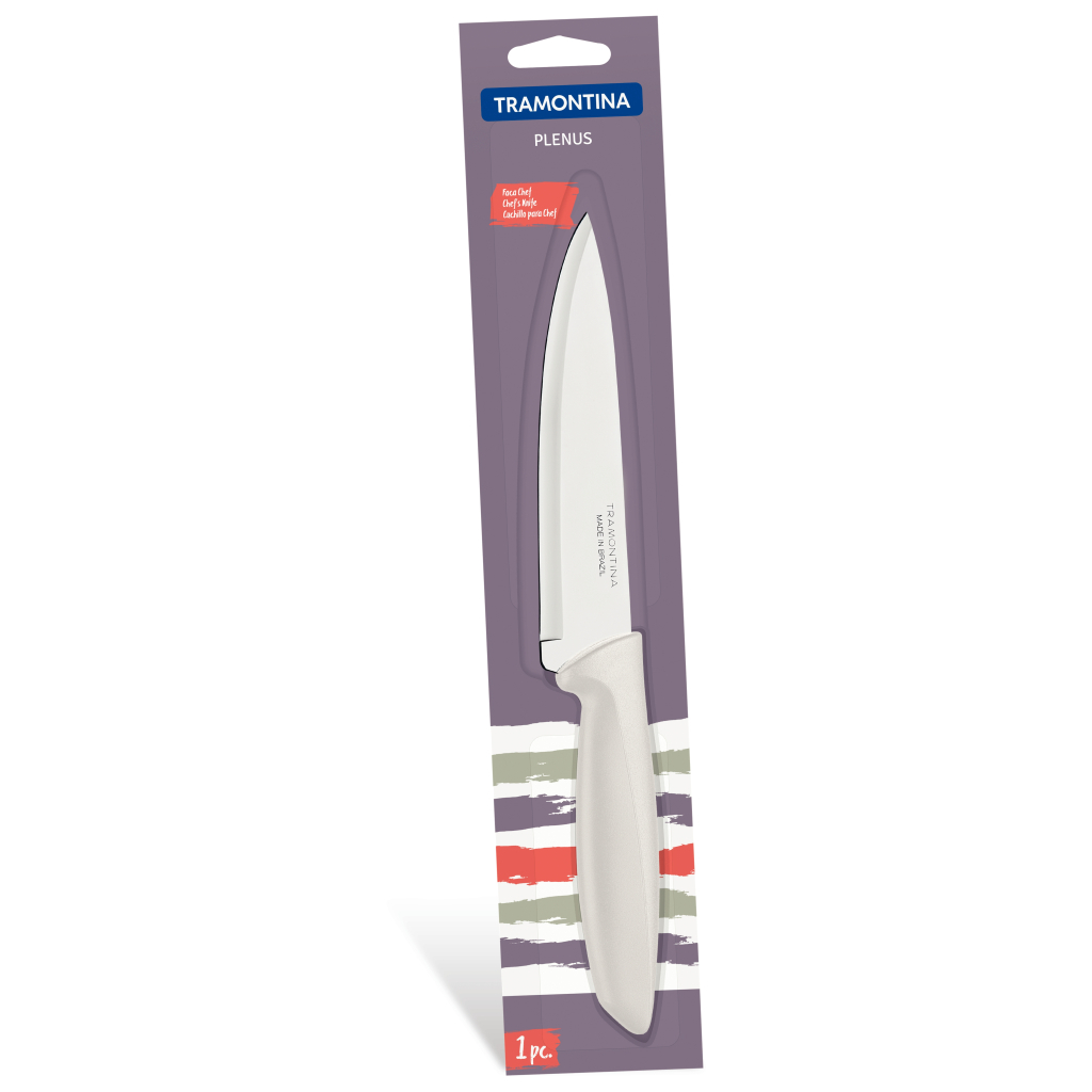 Кухонний ніж Tramontina Plenus Light Grey Chef 152 мм (23426/136) - зображення 4