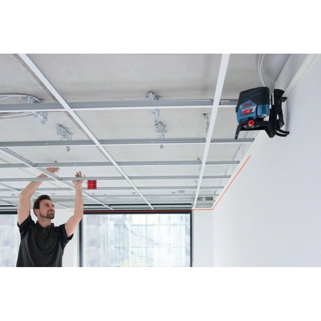 Лазерний нівелір Bosch Professional GCL2-50C+RM2 до 20м, ±0.3мм/м, 4AAx1.5В, IP54, чохол, мішеннь, кейс (0.601.066.G03) - зображення 4