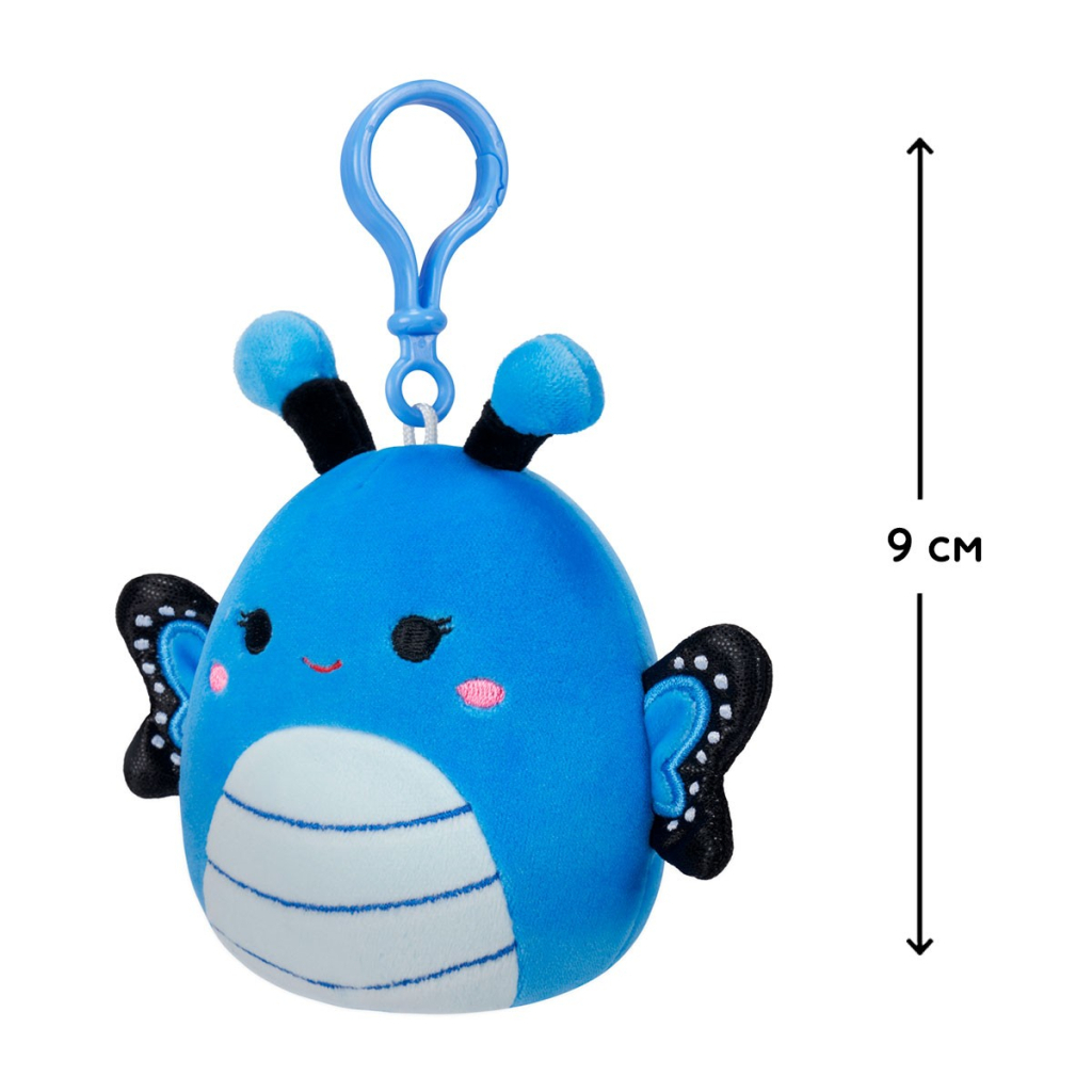 М'яка іграшка Squishmallows на кліпсі - Метелик Вейверлі 9 см (SQCP00220) - зображення 2
