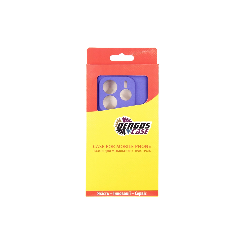 Чохол до мобільного телефона Dengos Kit Xiaomi Redmi Note 14 5G Carbon + 2 pcs glass (Purple) (DG-CTG2P-10) - зображення 4