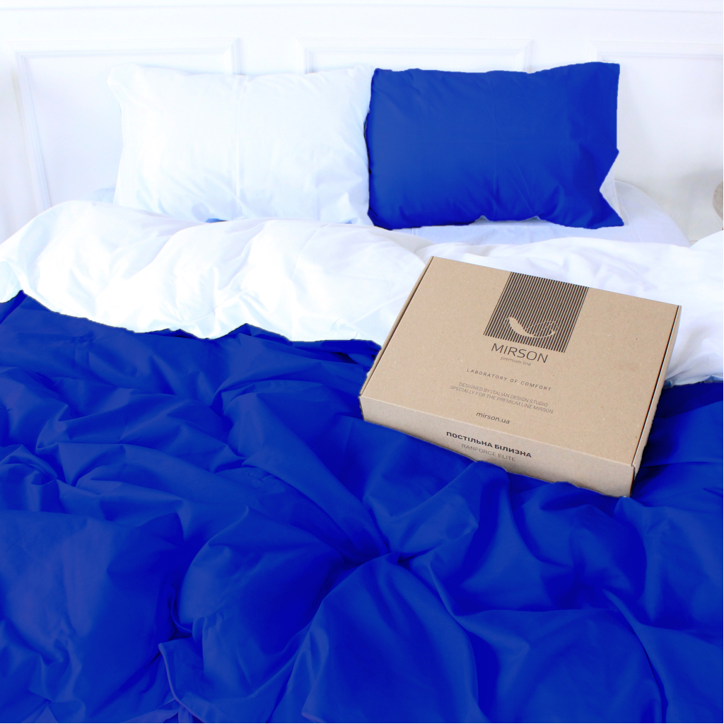 Постільна білизна MirSon Ranforce Elite Pablo Blue 220х240 King Size (2200004703671) - зображення 1