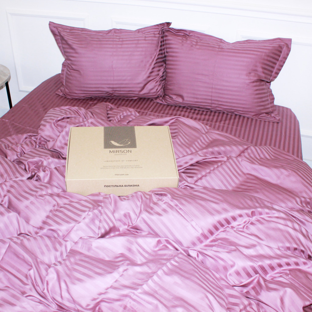 Постільна білизна MirSon Satin 30-0008 SmokyPink 160х220 Сімейний (2200005250334) - зображення 4