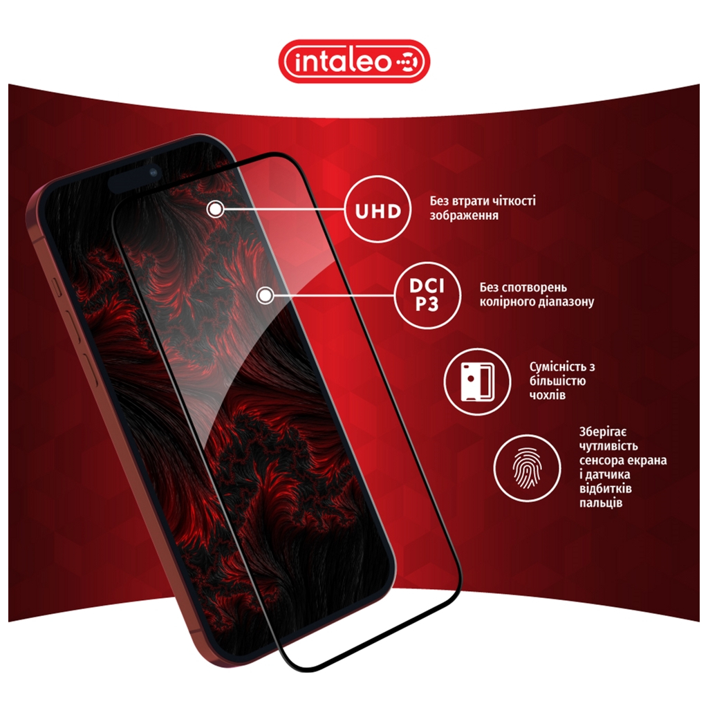 Скло захисне Intaleo Full Glue Apple iPhone 15 Pro (1283126575440) - зображення 4