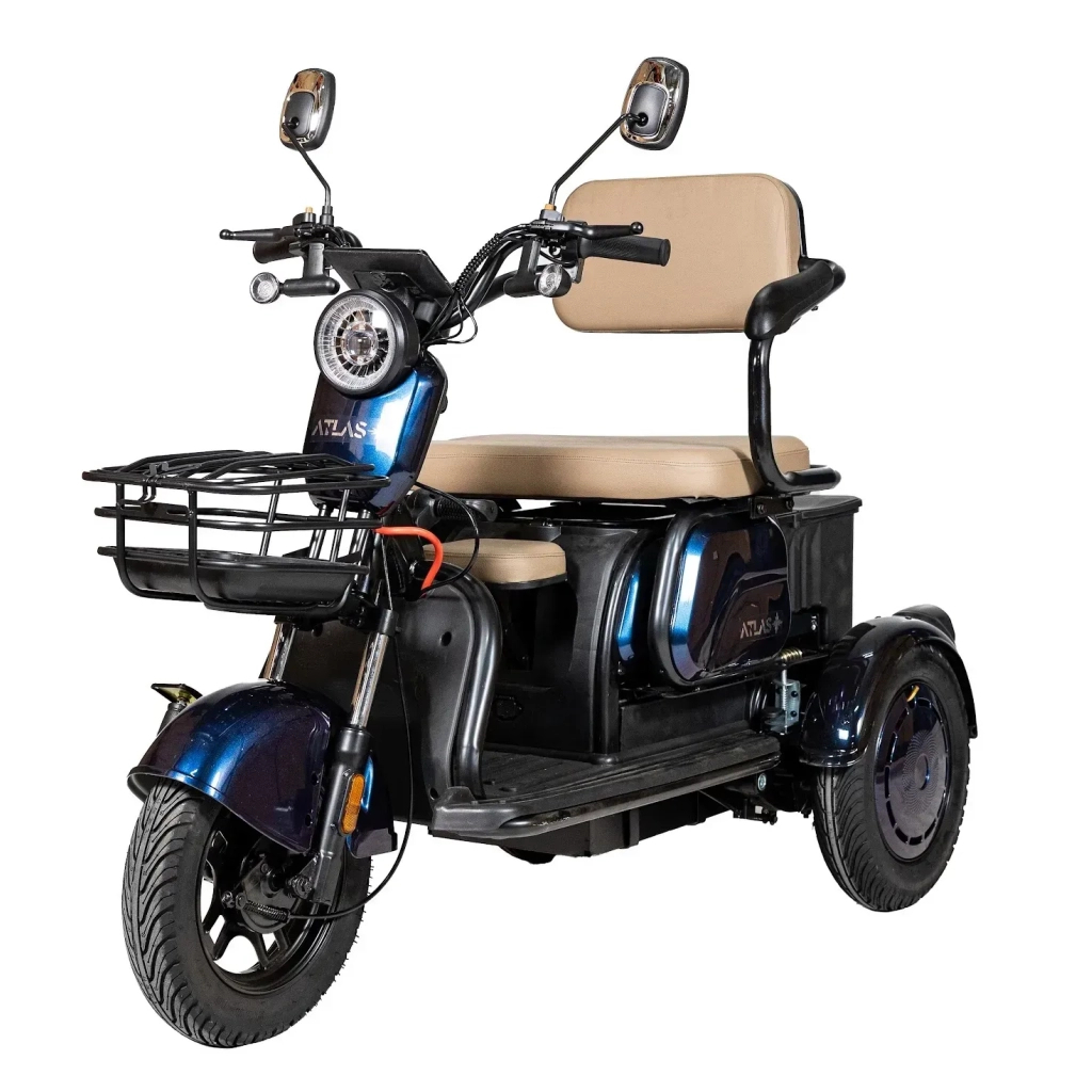 Електроскутер Atlas Elegant Trike 800W Cyan Blue (4015) - зображення 2