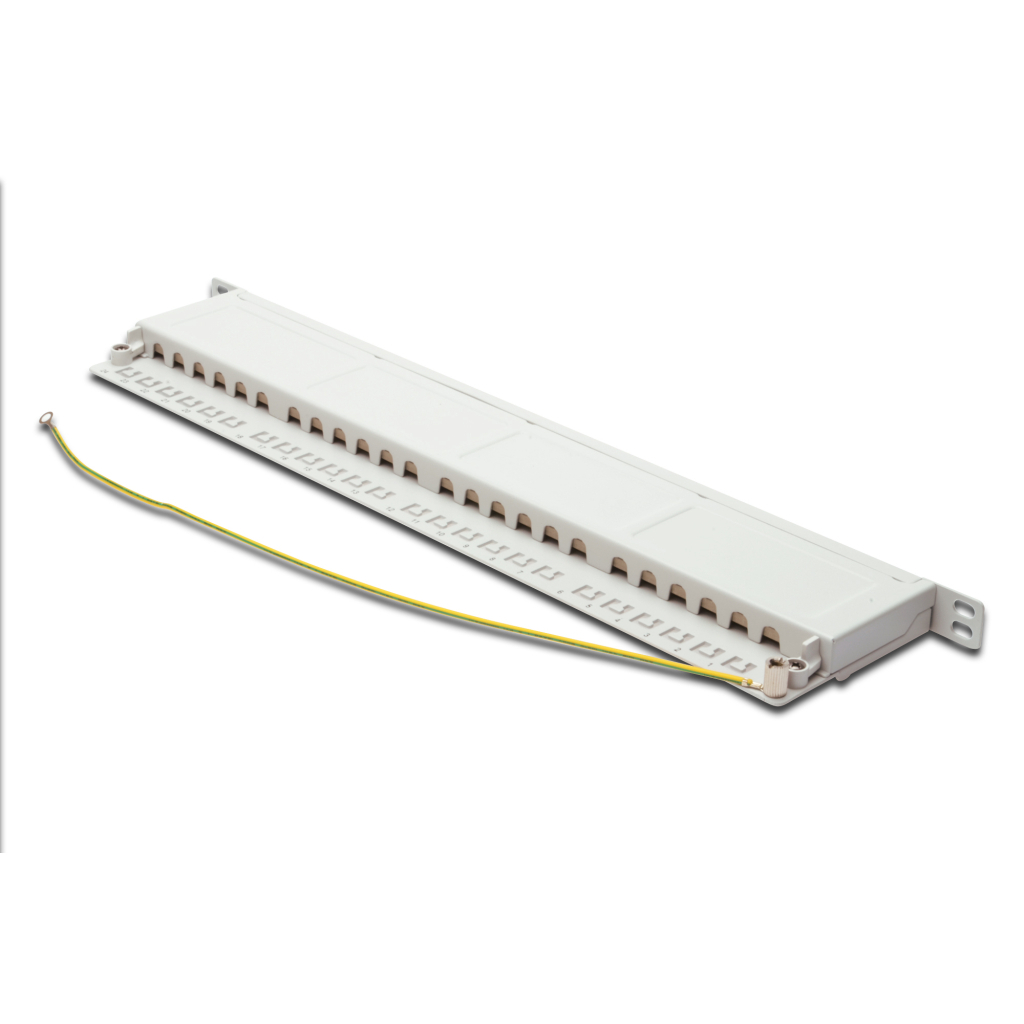 Патч-панель Digitus 19" 24xRJ-45 STP cat.6, 0.5U (DN-91624S-SL-SH-G) - изображение 2