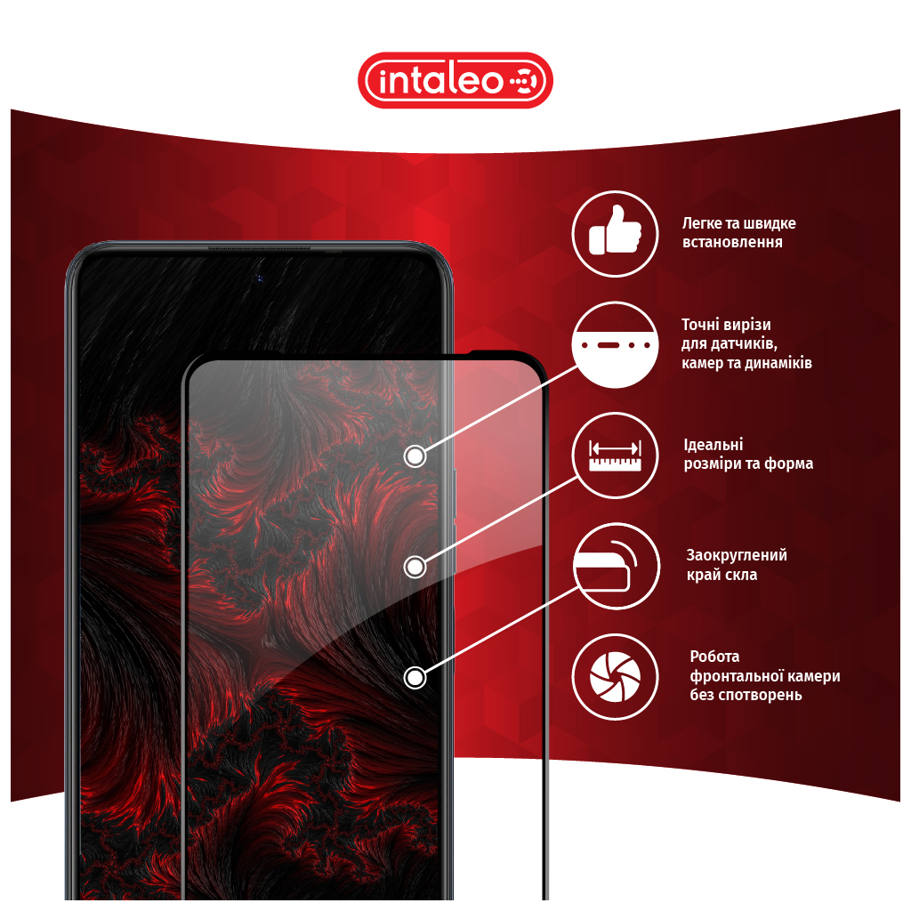 Скло захисне Intaleo Full Glue Tecno Camon 18 Premier (1283126529207) - зображення 3