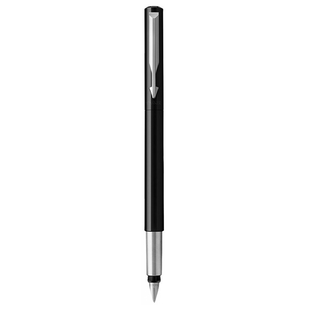 Ручка пір'яна Parker VECTOR 17  Black  FP M + Картриджі Parker Quink /5шт. син. змивані блістер (05 116b) - зображення 1