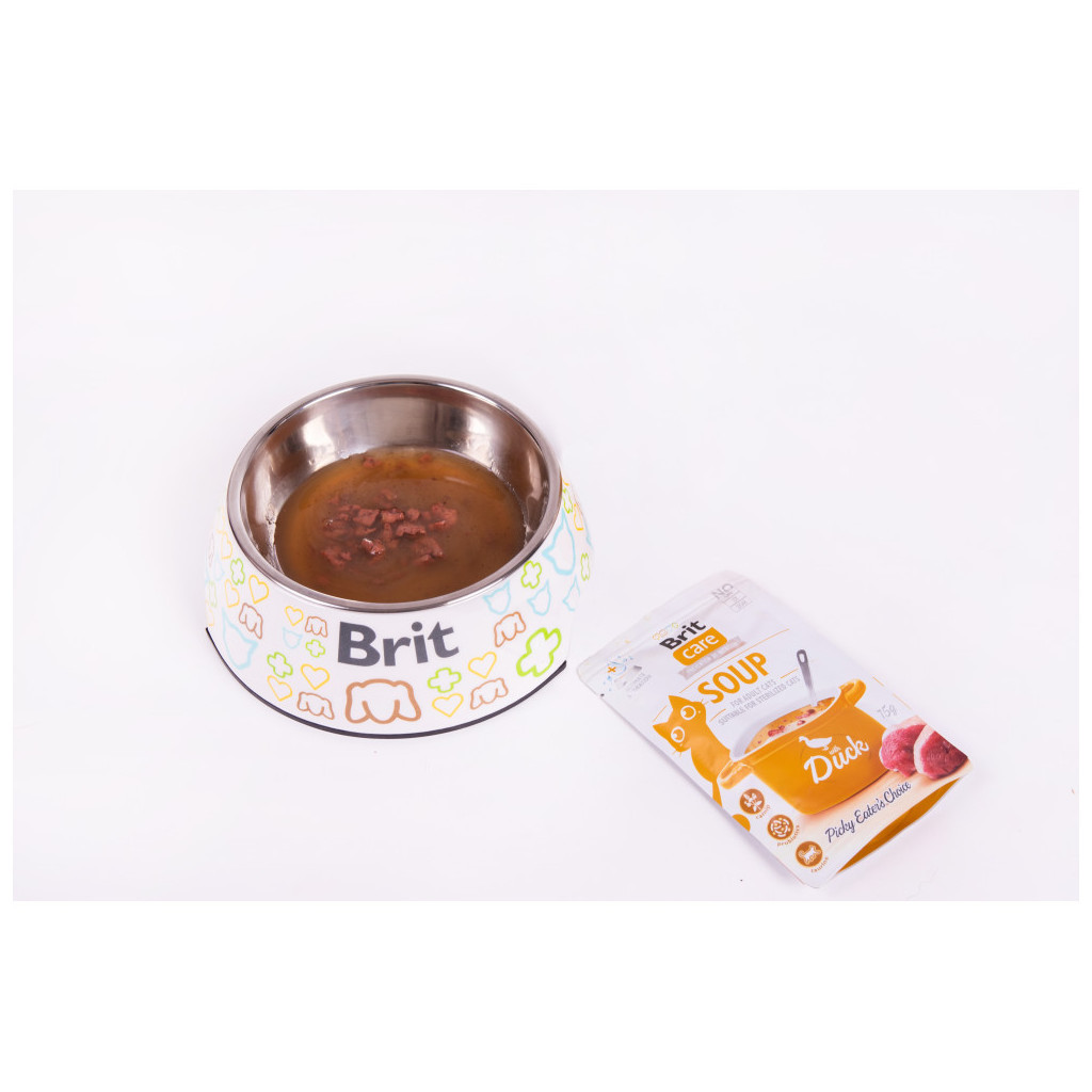 Вологий корм для кішок Brit Care Soup with Duck з качкою 75 г (8595602569182) - зображення 6