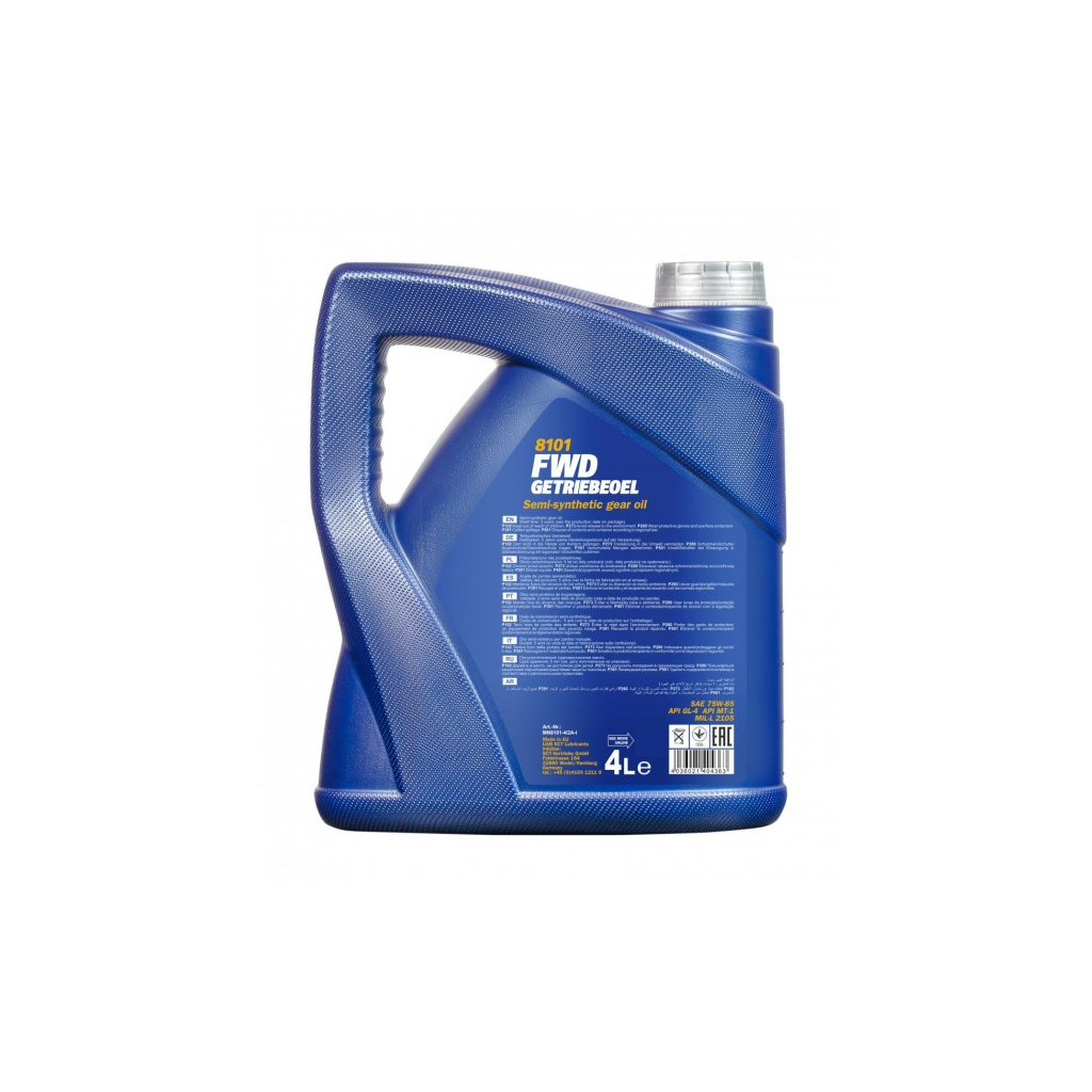 Трансмісійна олива Mannol FWD GETRIEBEOEL 4л 75W-85 (MN8101-4) - изображение 2