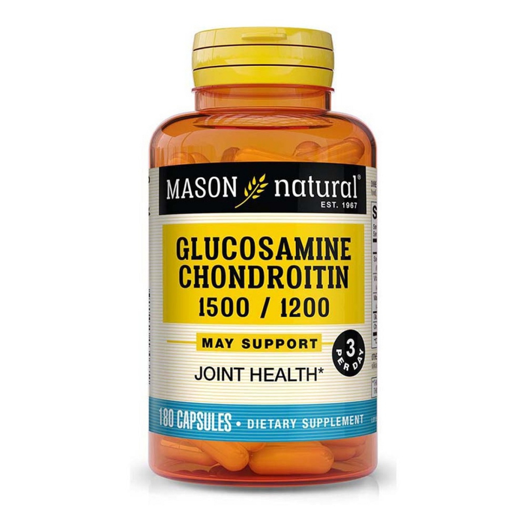 Вітамінно-мінеральний комплекс Mason Natural Глюкозамін та Хондроїтин 1500/1200, Glucosamine Chondroitin, (MAV13037) - зображення 1