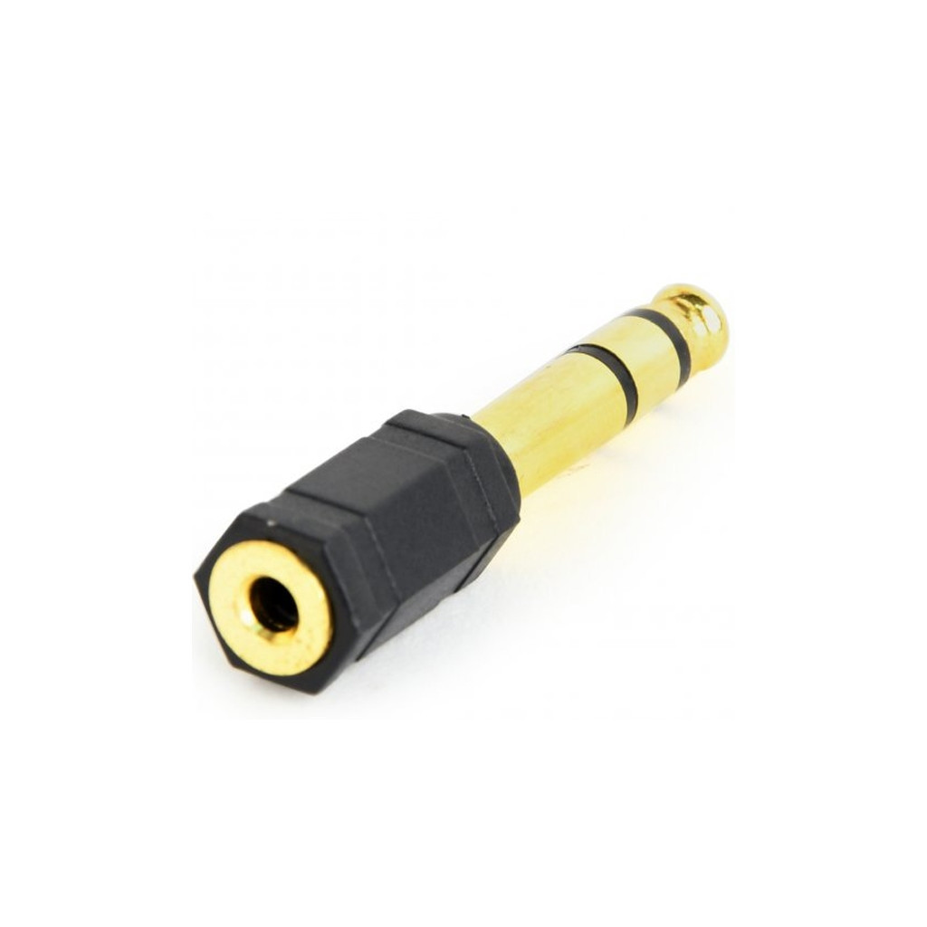 Перехідник 6.35мм M / F 3.5 мм Cablexpert (A-6.35M-3.5F) - зображення 1