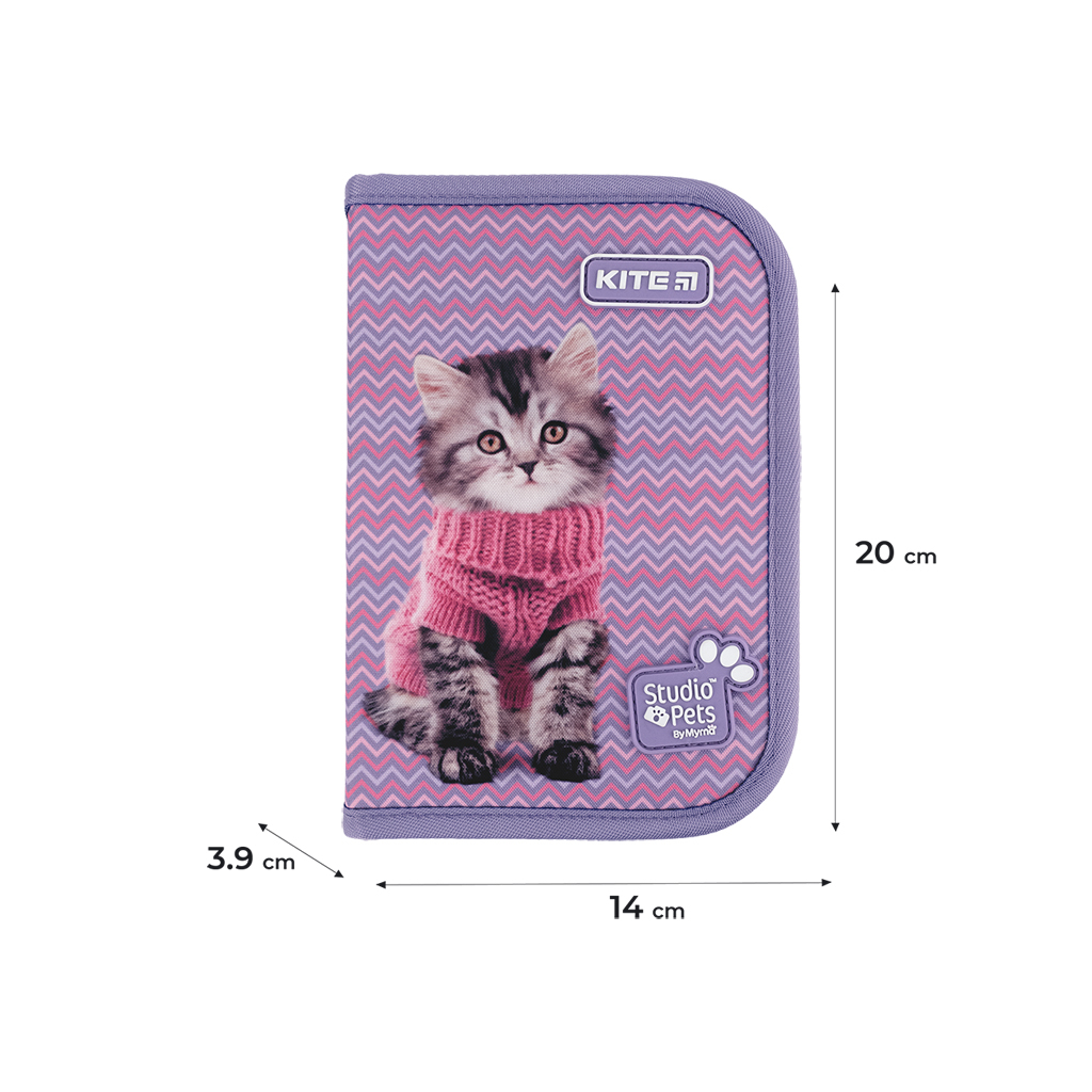 Пенал Kite З наповненням Studio Pets Фіолетовий (SP24-622H-1) - зображення 2