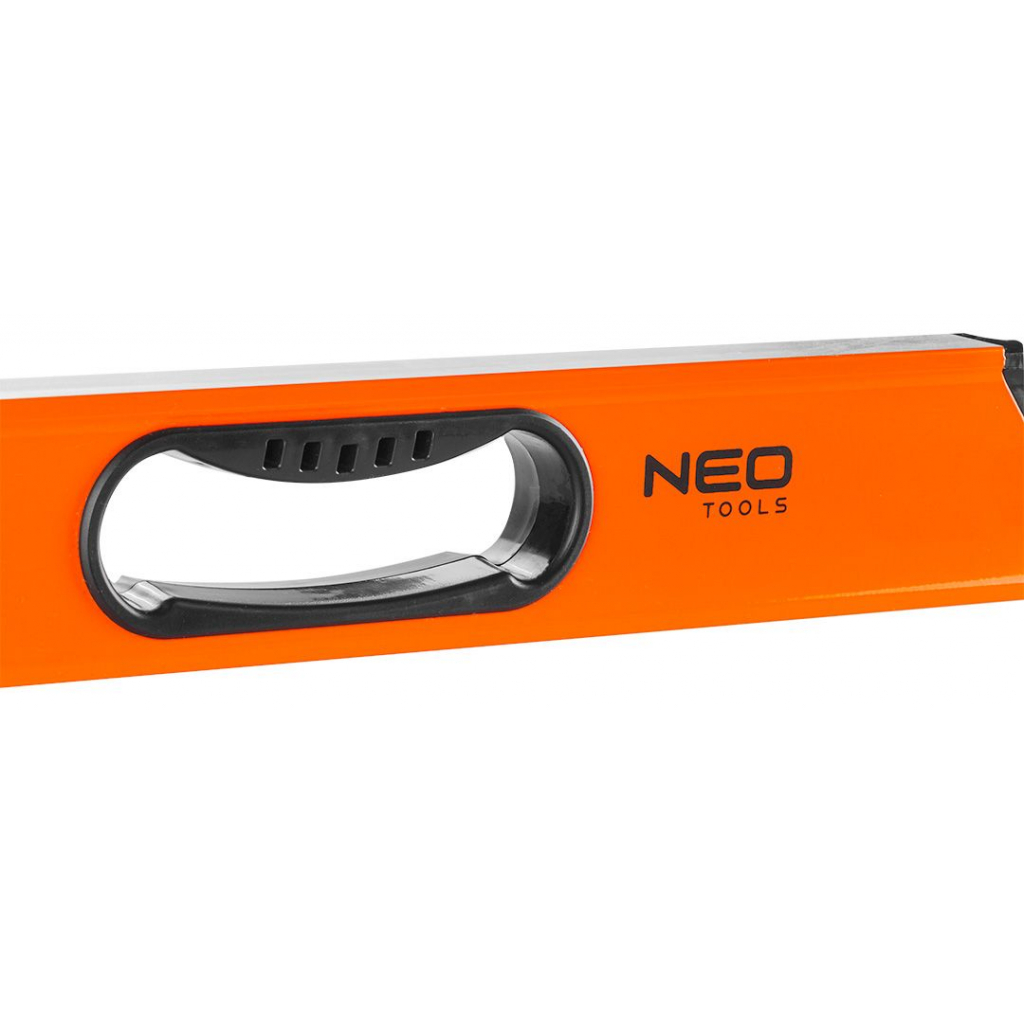 Рівень Neo Tools алюмінієвий, 100 см, 3 капсули, фрезерований, 2 ручки, магні (71-114) - зображення 2