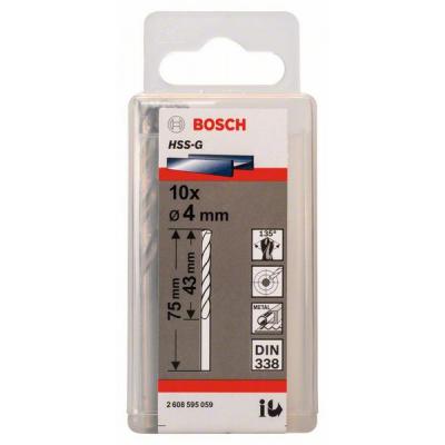 Свердло Bosch HSS-G 4 мм., 10 шт. по металу (2.608.595.059) - зображення 2