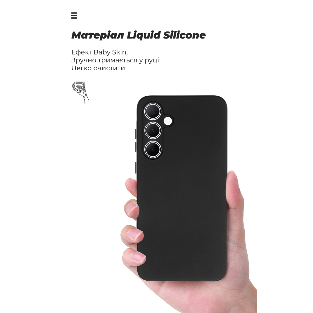 Чохол до мобільного телефона Armorstandart ICON Samsung A35 5G (A356) Camera cover Black (ARM76388) - зображення 7