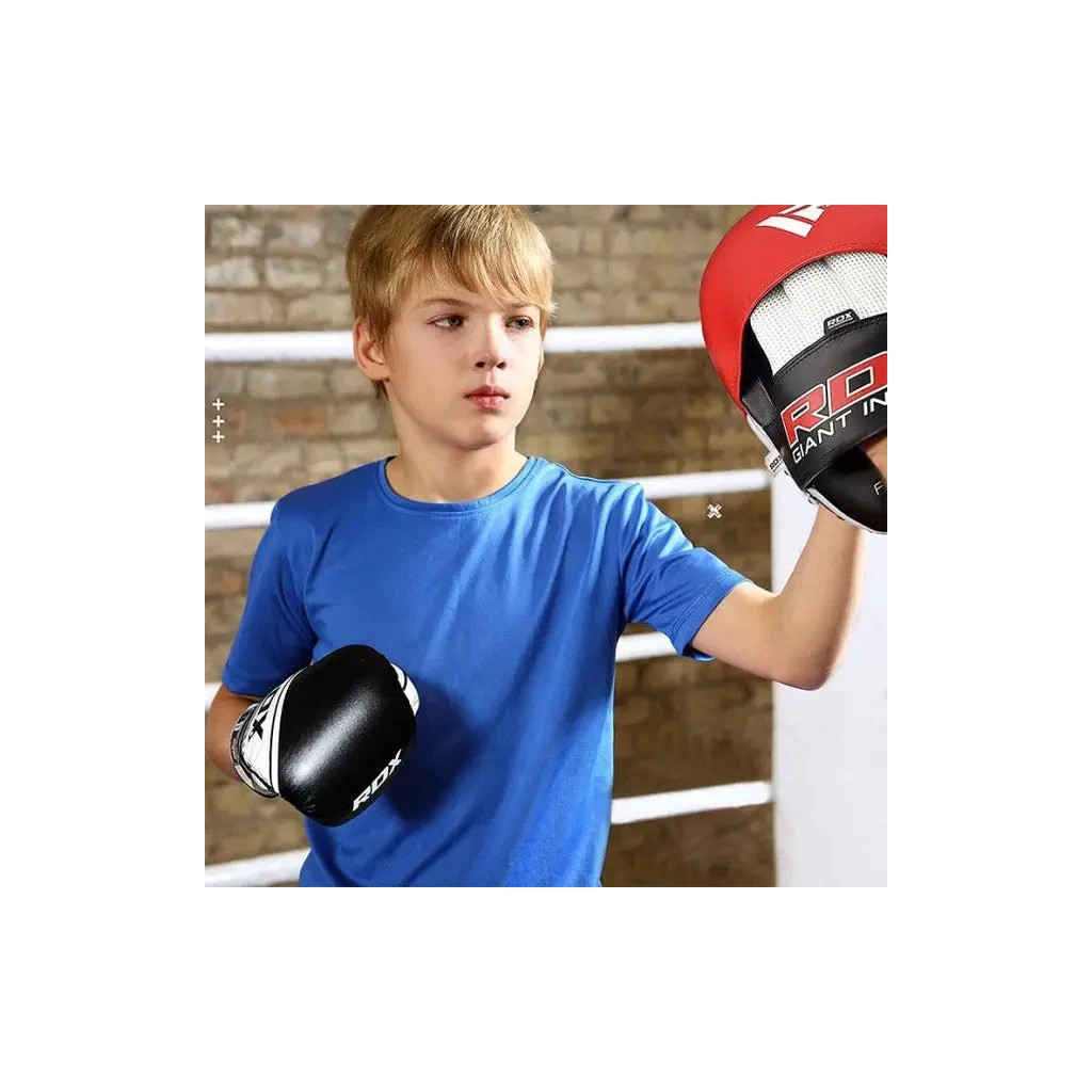 Боксерські рукавички RDX 4B Robo Kids Red/Black 6 унцій (JBG-4R-6oz) - зображення 6
