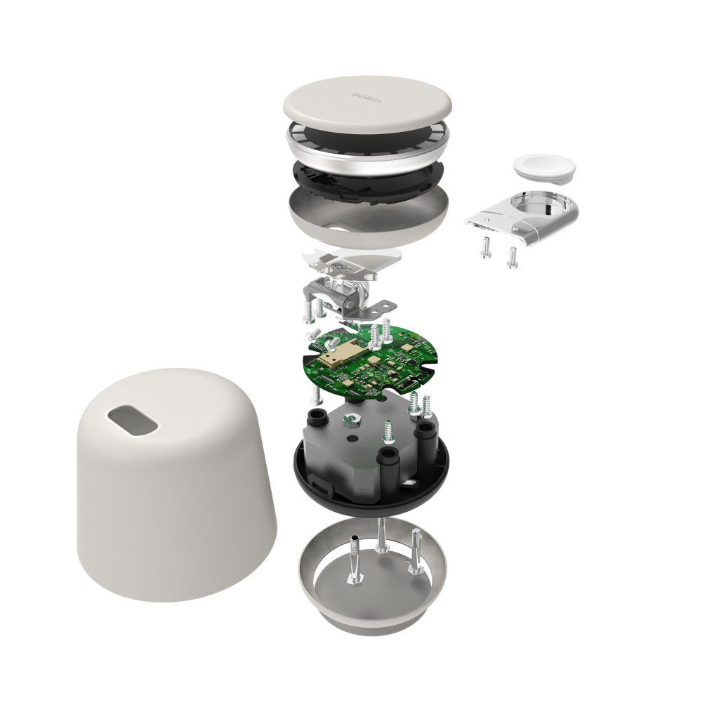 Зарядний пристрій Belkin 2in1 MagSafe iPhone/Watch/AirPods Sand Mass (WIZ020VFH37) - зображення 11