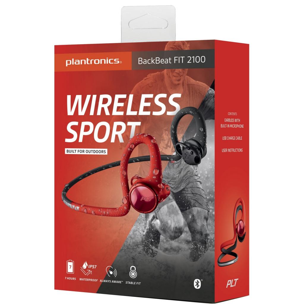 Навушники Plantronics BackBeat Fit 2100 Lava-black (212203-99) - зображення 4