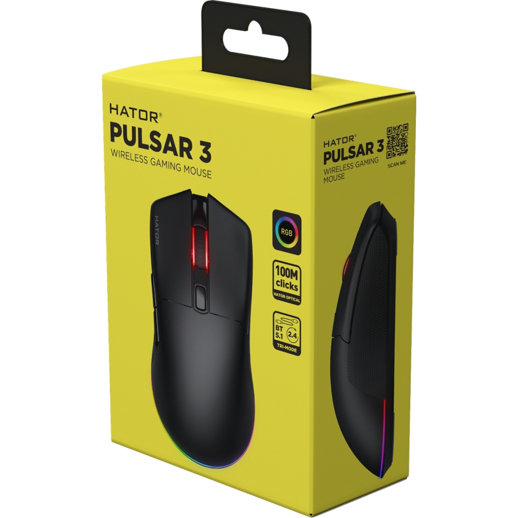 Мишка Hator Pulsar 3 Wireless Black (HTM630) - зображення 6