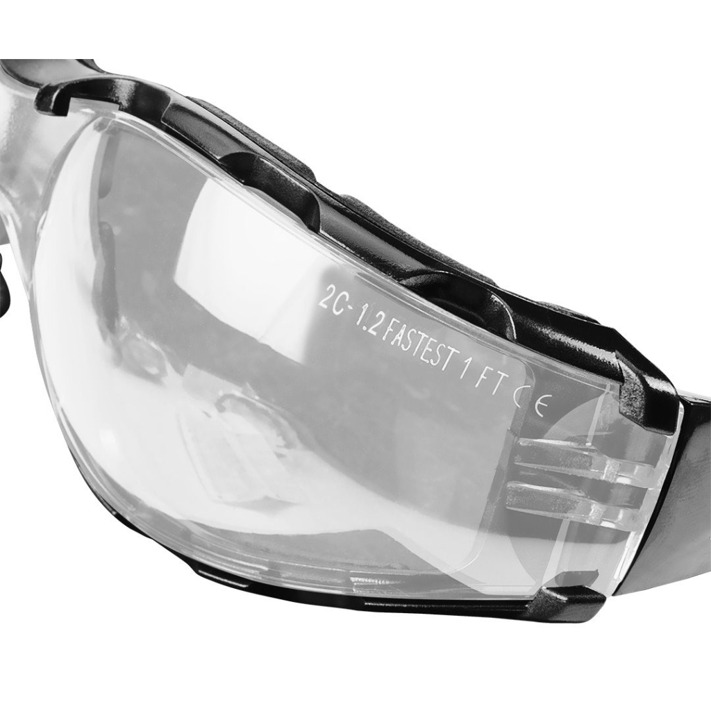 Захисні окуляри Neo Tools протиосколкові,клас захисту FT,резинові дужки,полікарбонат,прозорі (97-520) - зображення 10