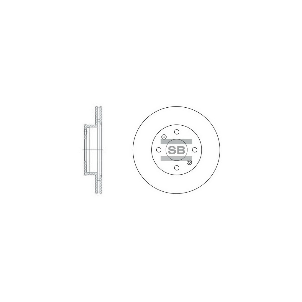 Гальмівний диск HI-Q SD2010 - зображення 1