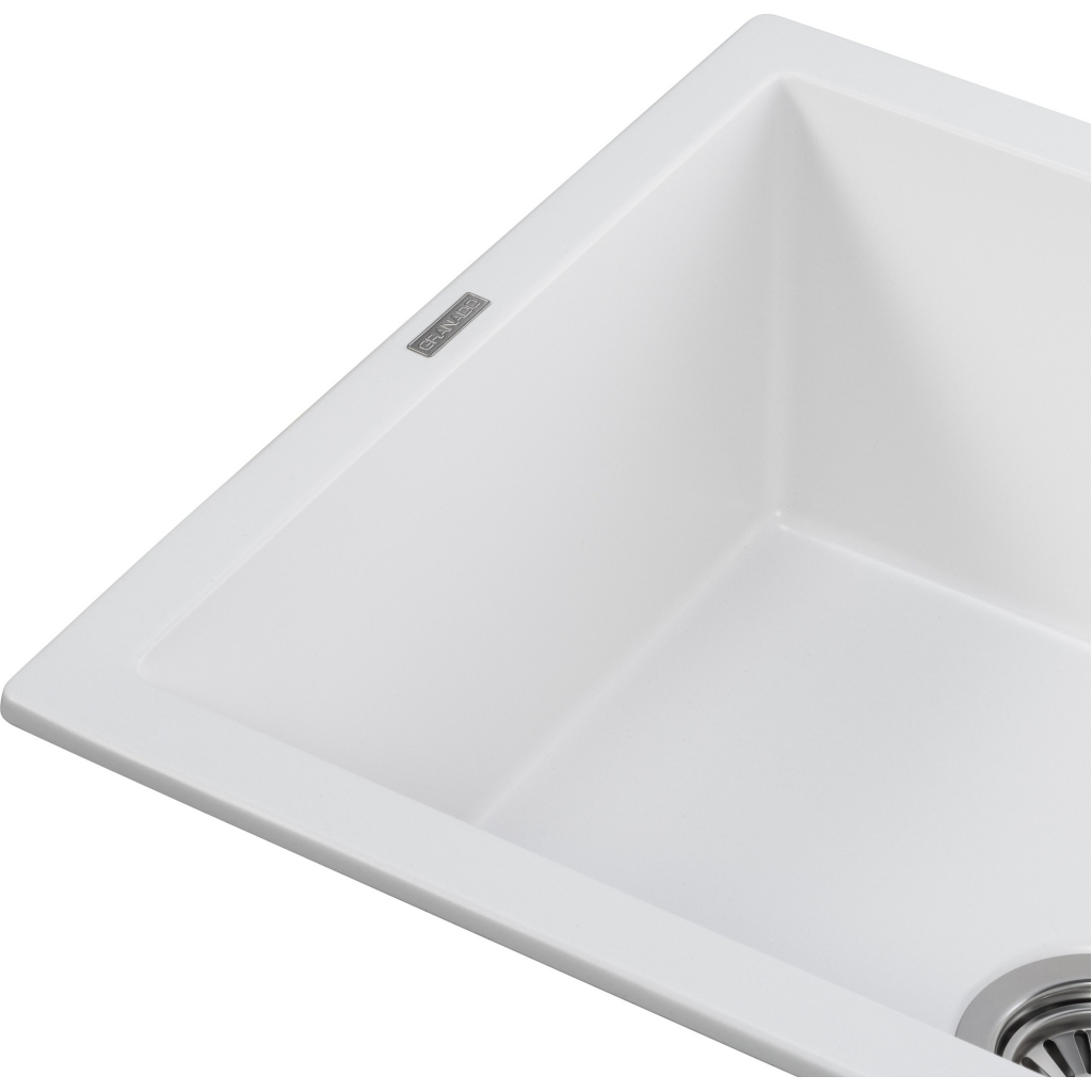 Мийка кухонна GRANADO NAVIA white з сифоном (775*495mm.) (gr3805) - зображення 3