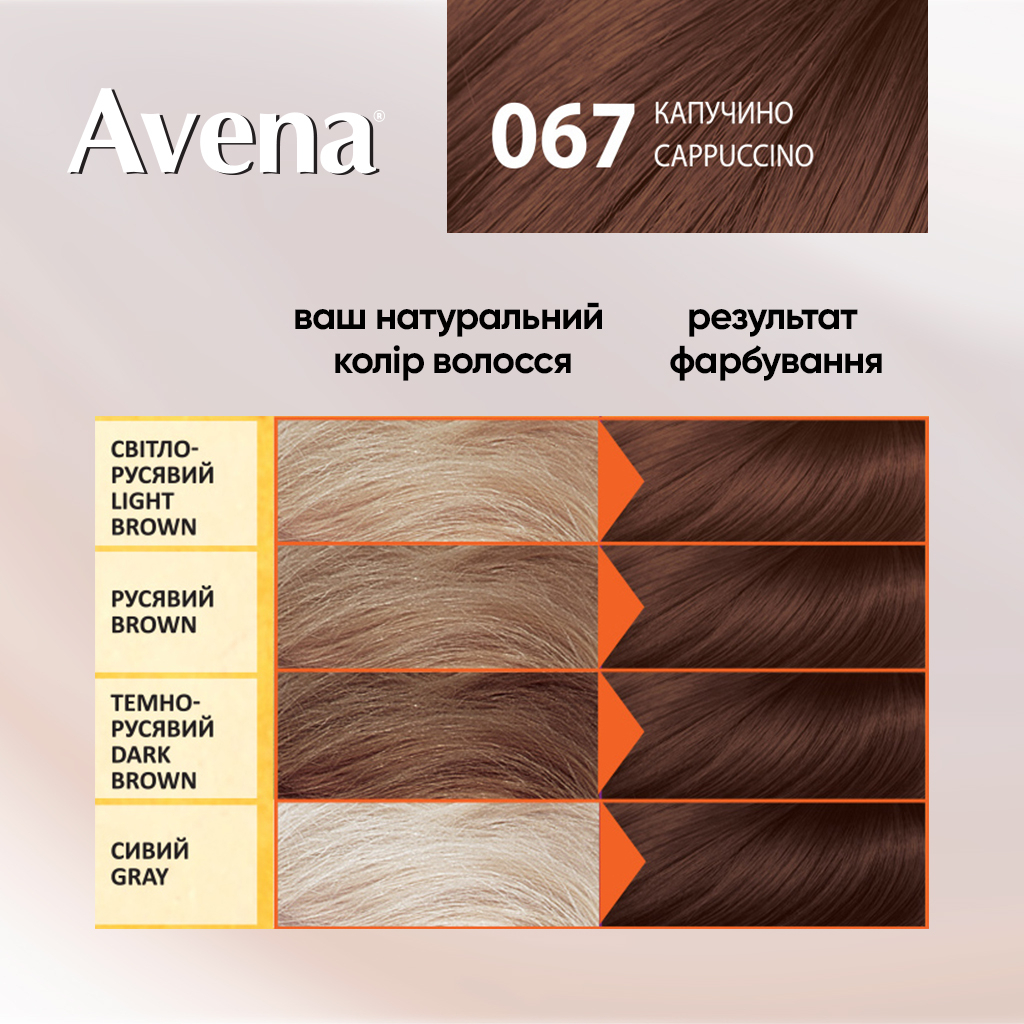 Фарба для волосся Acme Color Avena Shine Color Стійка 067 - Капучино (4823115502537) - изображение 5