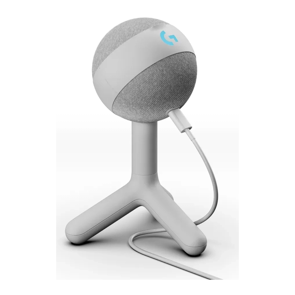 Мікрофон Logitech G Yeti Orb RGB Gaming Mic with Lightsync Off-White (988-000558) - зображення 2