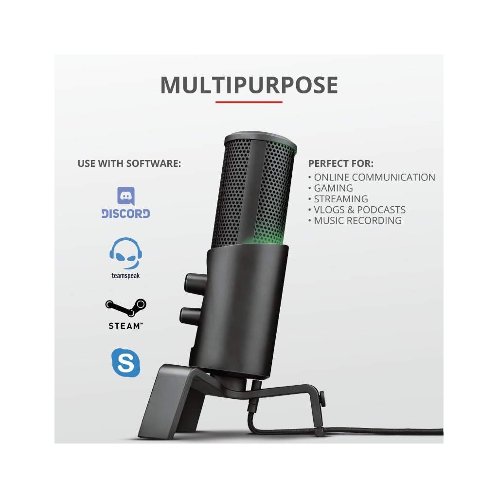 Мікрофон Trust GXT 258 Fyru USB 4-in-1 Streaming Microphone Black (23465) - зображення 10