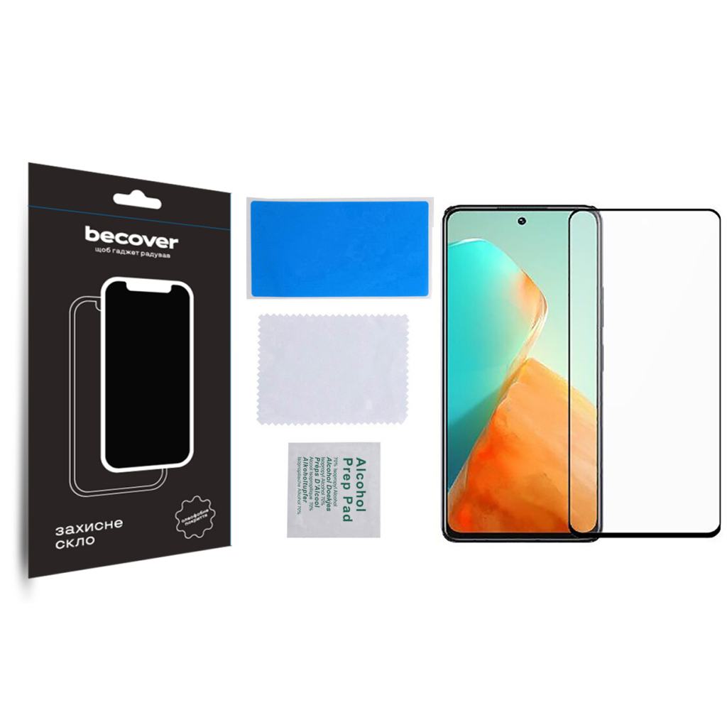 Скло захисне BeCover Infinix Note 30 NFC (X6833B) Black (709726) - зображення 3