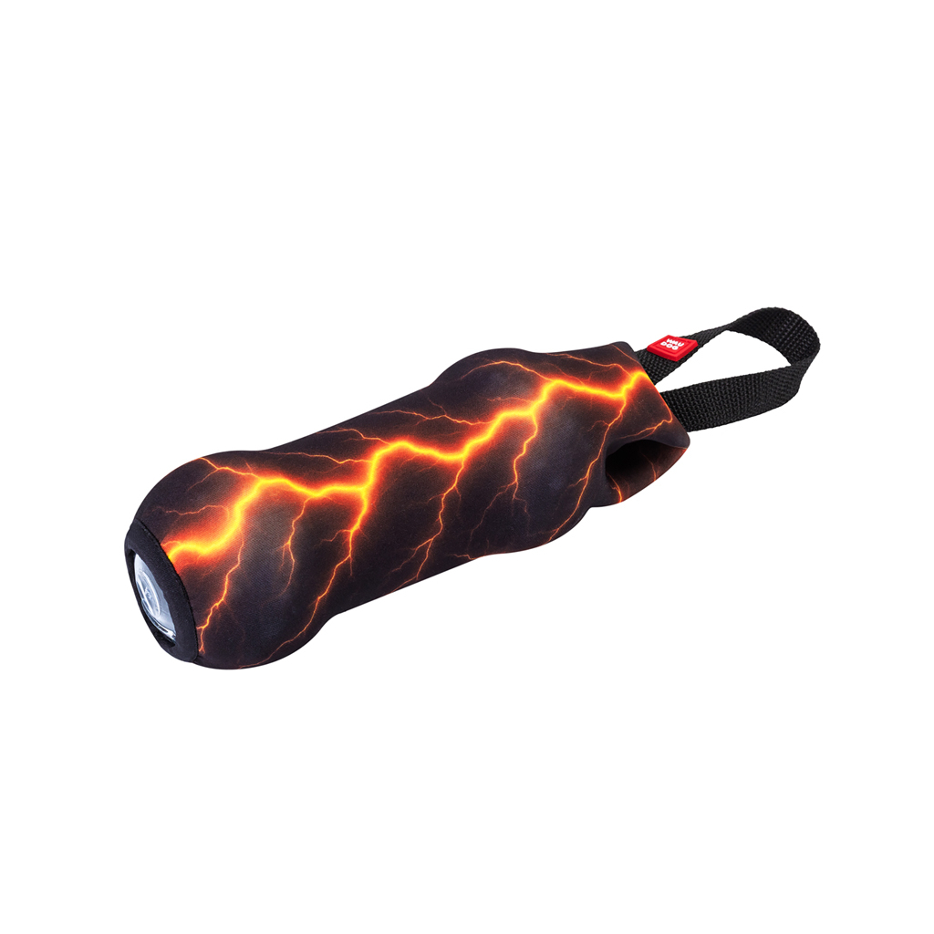 Іграшка для собак WAUDOG Fun Crush "Помаранчева блискавка" з пластиковою пляшкою та пискавкою (632-0287) - зображення 3